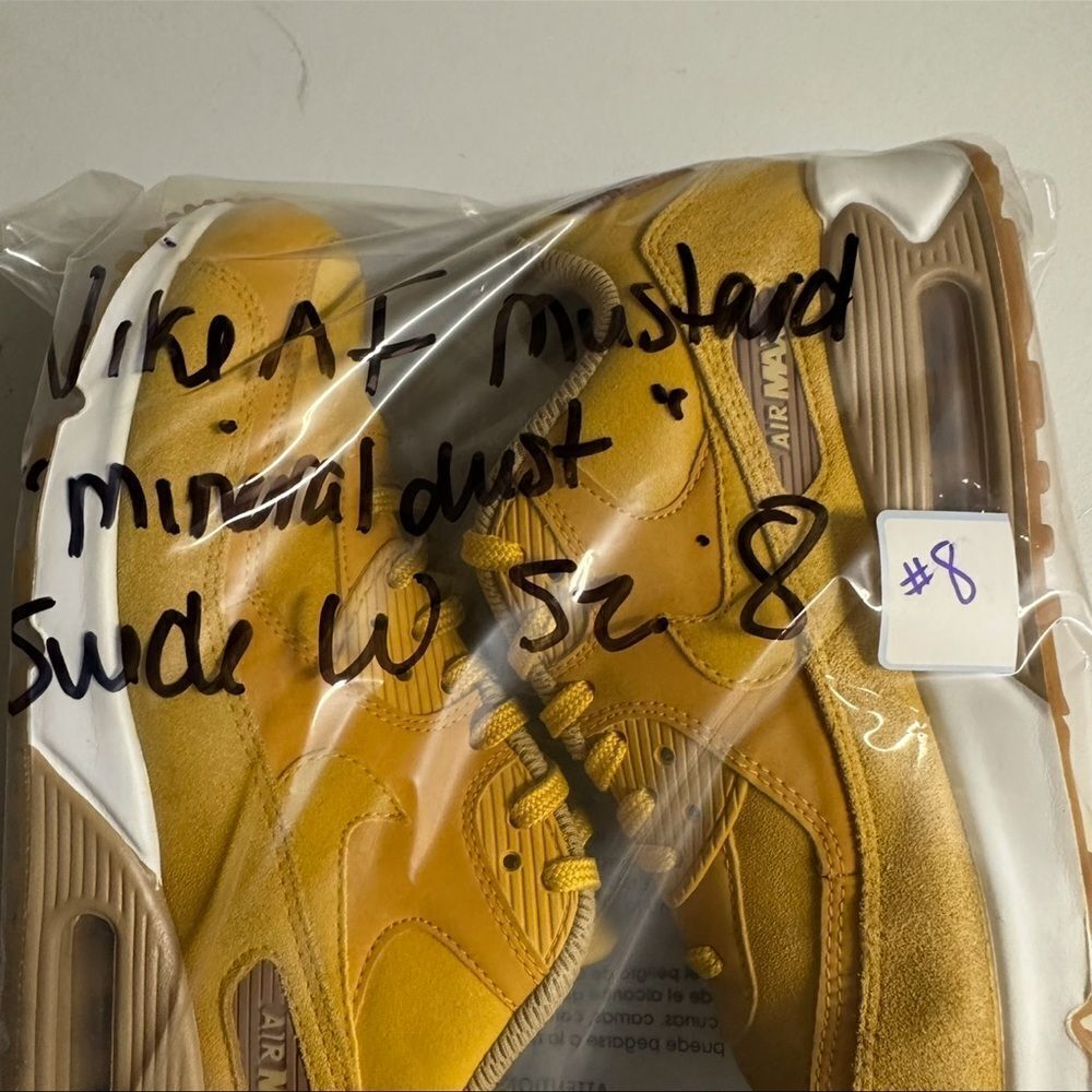 Air Max 90 SE 'Mineral Yellow' Suede Size 8 - Picture 12 of 16